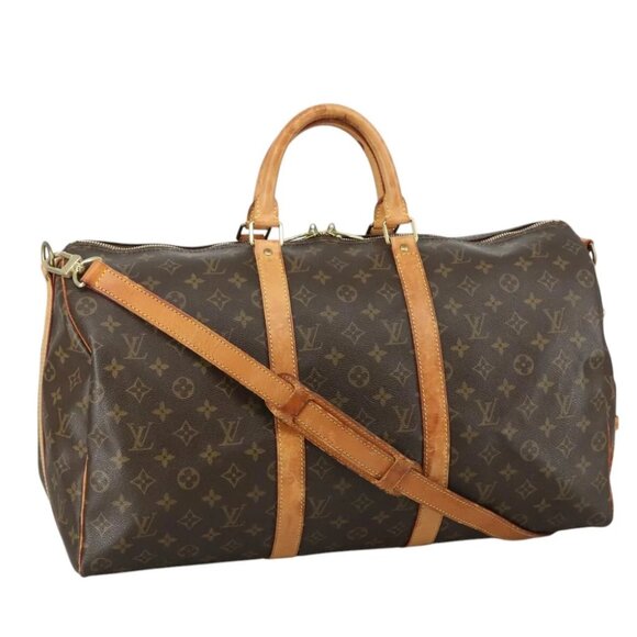 LOUIS VUITTON Monogram Keepall Bandouliere 50 Boston Bag - Picture 1 of 15